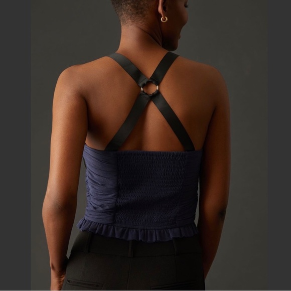 Anthropologie Shirred Tulle Tank XL NWT - Picture 3 of 10